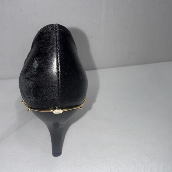 Gucci Amputee Right Only Old Money Classy Pumps Leather Black Shoe Women's 36 - Picture 2 of 15